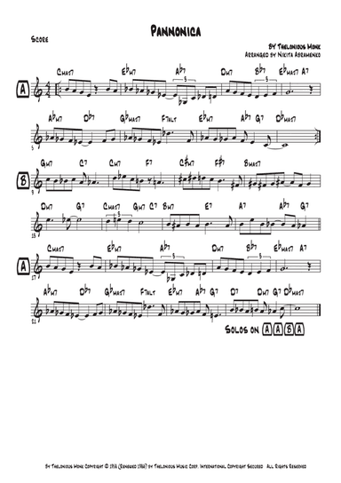 Pannonica (arr. Nikita Abramenko)