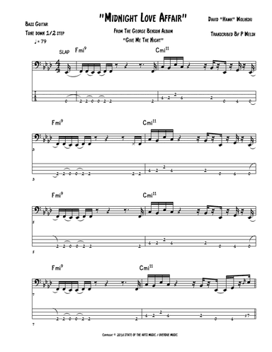 Midnight Love Affair (arr. Accubass)
