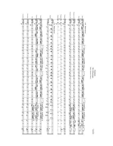 Obertura Carmen y Aria Torero full score (arr. Alejandro Abarca)