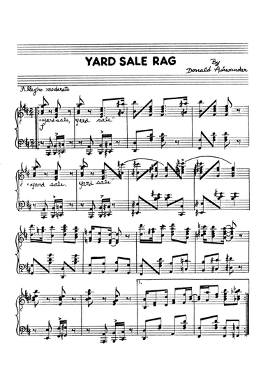 Yard Sale Rag
