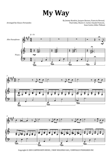 I Did It My Way (arr. Glauco Fernandes)
