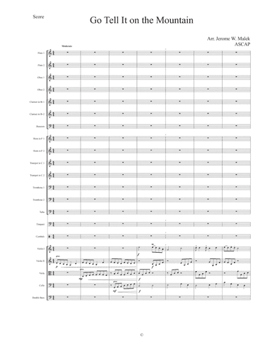 Go Tell It on the Mountain (arr. Jerome W. Malek)