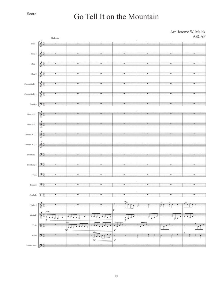 Go Tell It on the Mountain (arr. Jerome W. Malek)