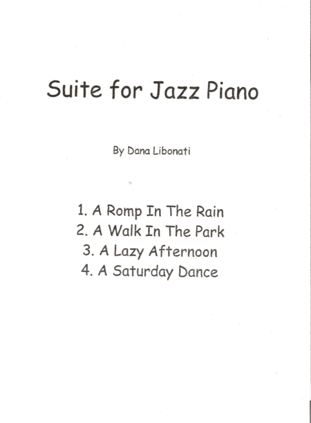Suite for Jazz Piano - A Walk in the Park