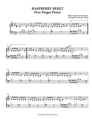 Raspberry Beret (arr. Sheree Tjung)