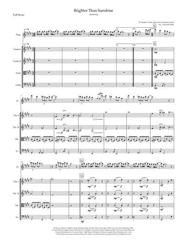 Brighter Than Sunshine (arr. Fernando Britto)