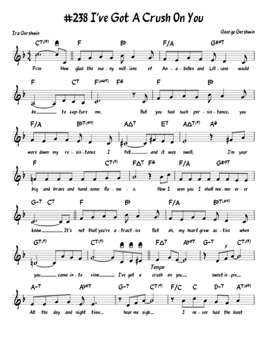 (i've Got) A Crush On You (arr. John Fries)