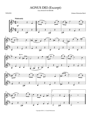 Agnus Dei (from Mass in B Minor) (arr. Mark Phillips)
