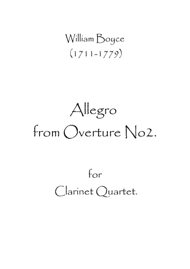 Allegro from Overture No.2 (arr. Spence Bundy)