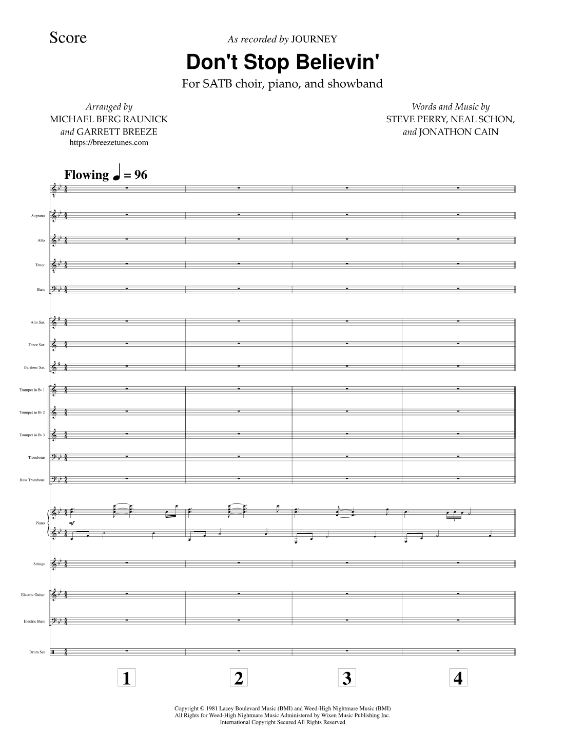 Don't Stop Believin' (arr. Breeze Tunes)