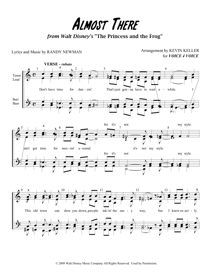 Almost There (arr. Kevin Keller)