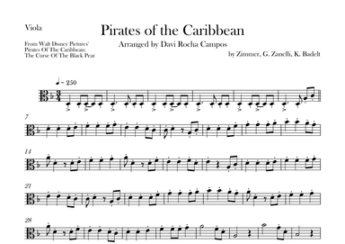 Pirates Of The Caribbean (arr. Davi Rocha Campos)