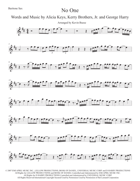No One (arr. Kevin Busse)