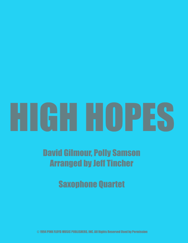 High Hopes (arr. Jeff Tincher)
