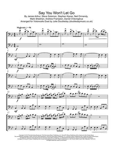 Say You Won't Let Go (arr. Julie Doubleday)