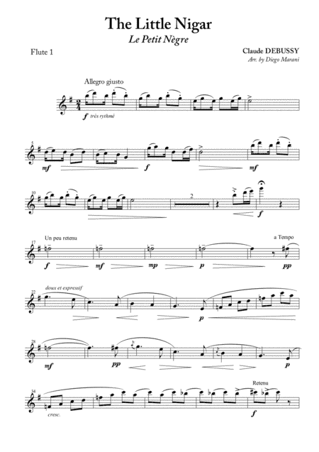 The Little Nigar for Flute Quartet (arr. Diego Marani)