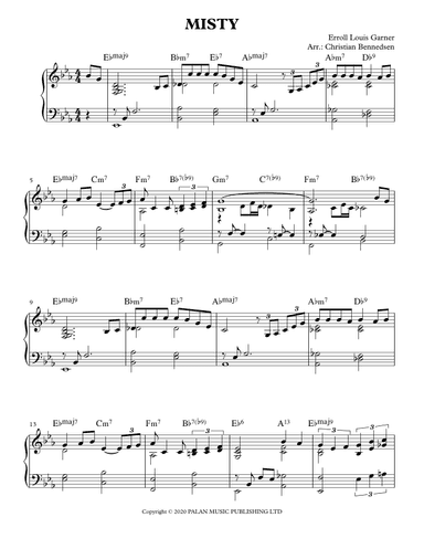 Misty (arr. Christian Bennedsen)