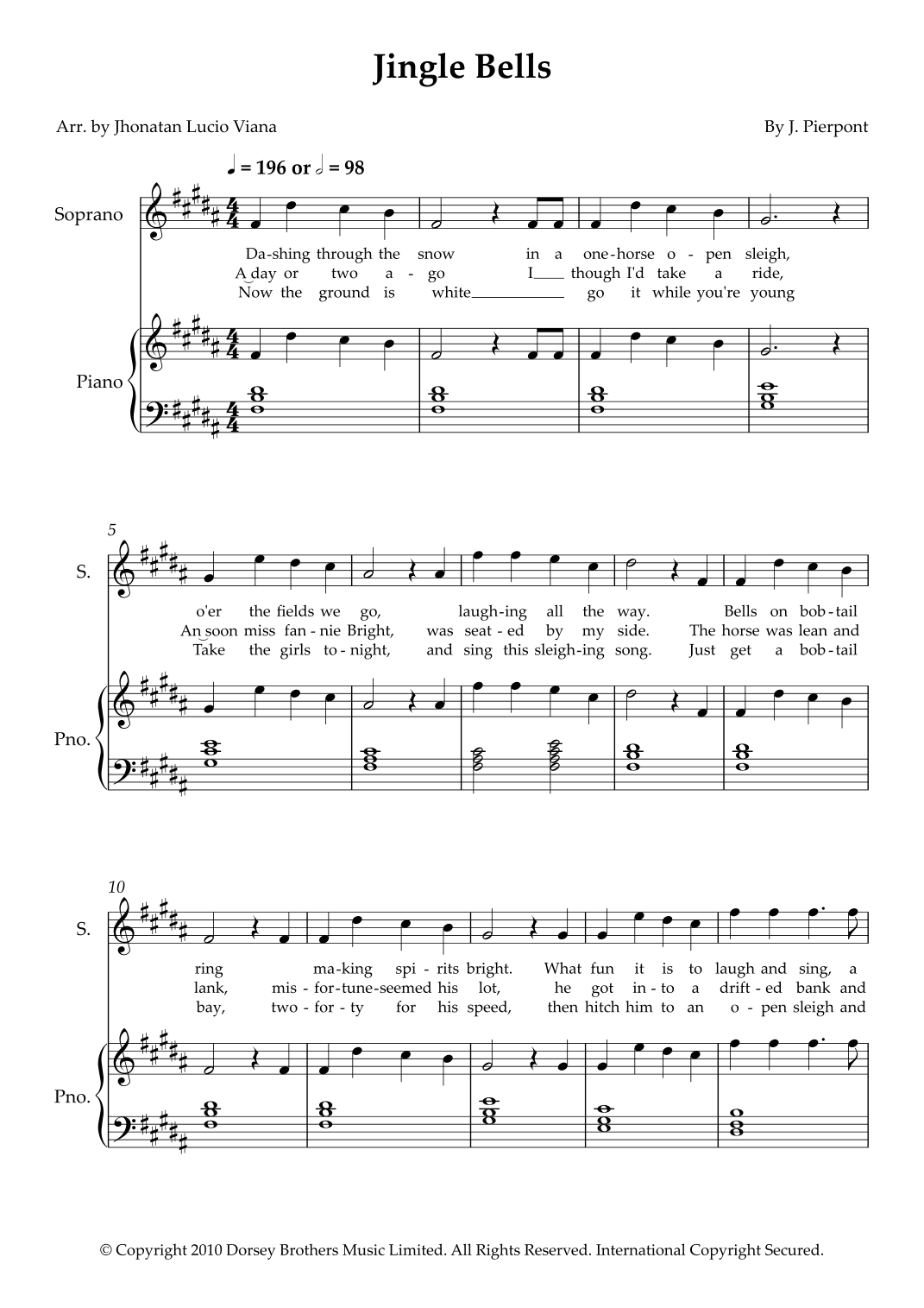 Jingle Bells (arr. Jhonatan Lucio Viana)