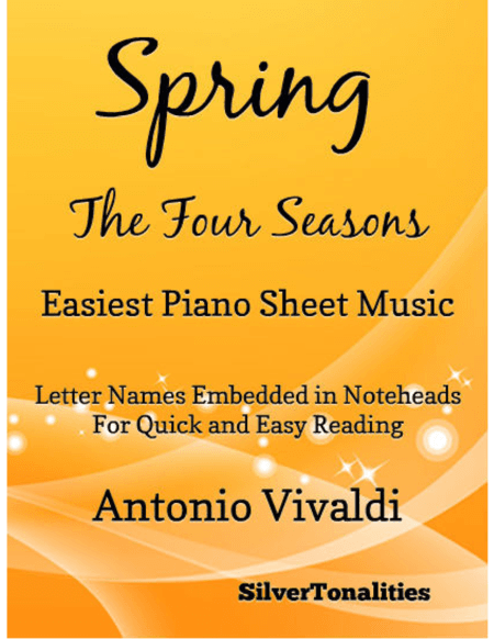Spring the Four Seasons Easiest Piano Sheet Music (arr. SilverTonalities)