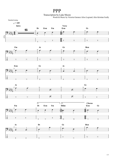Ppp (arr. Luke Moore)