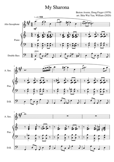 My Sharona (arr. SHIU Wai Yau, William)