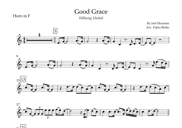 Good Grace (arr. Fabio Britto)