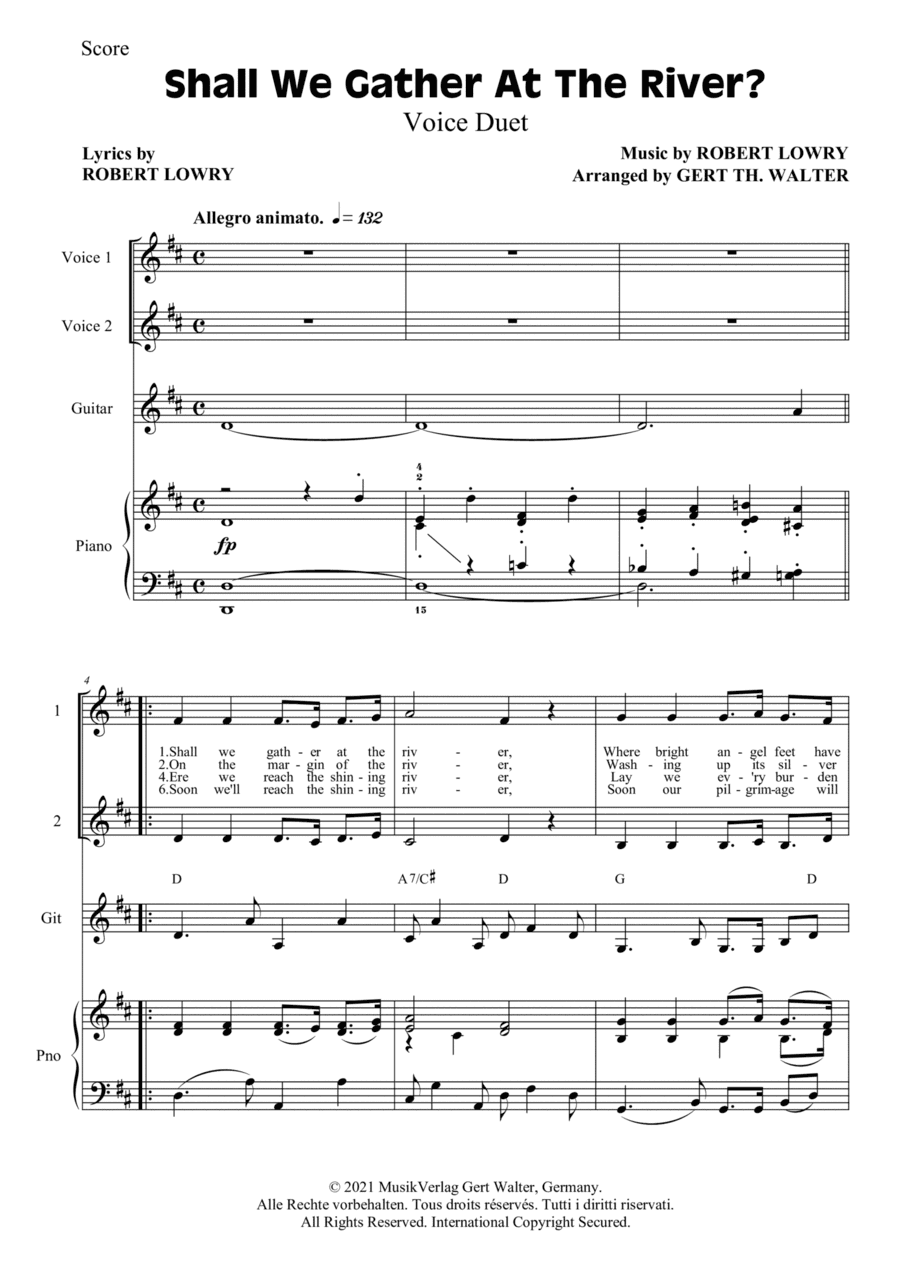 Shall We Gather At The River (arr. Gert Th. Walter)