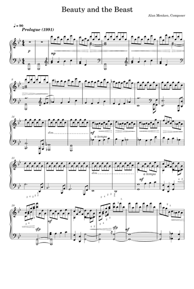 Beauty And The Beast (arr. Celine Dion & Peabo Bryson)