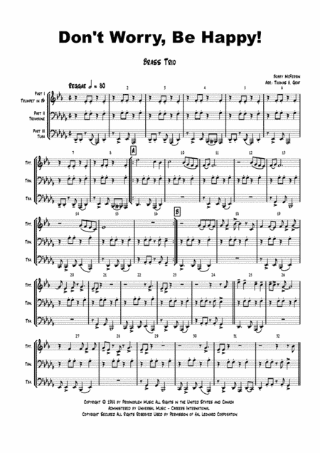 Don't Worry, Be Happy (arr. Thomas H. Graf)