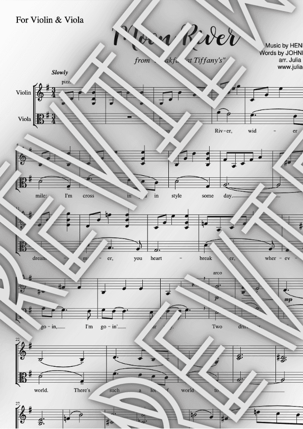 Moon River (arr. Julia Yeon-Joo Oh)