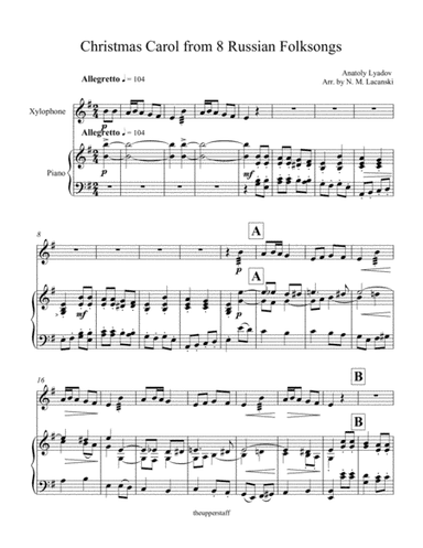 Christmas Carol from 8 Russian Folksongs (arr. Nick Lacanski)
