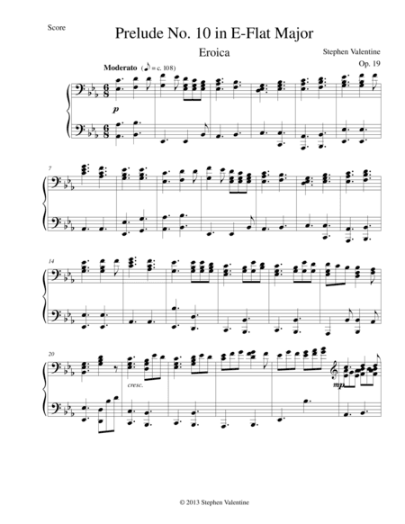Prelude No. 10 in E-Flat Major "Eroica"