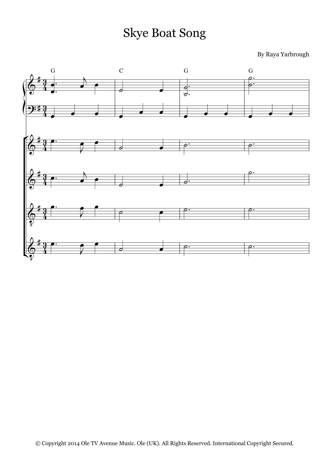 Skye Boat Song (arr. Fernanda Moura)