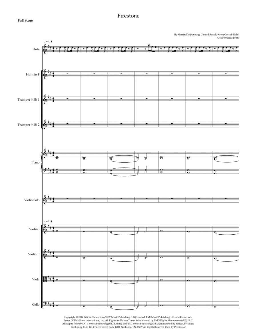 Firestone (arr. Fernando Britto)