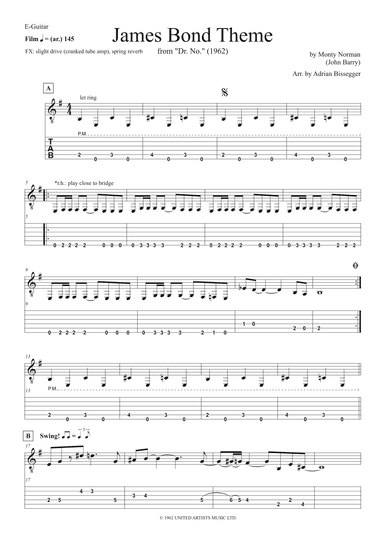 James Bond Theme (arr. Adrian Bissegger)