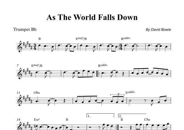 As The World Falls Down (arr. Wesley S. SIlva)
