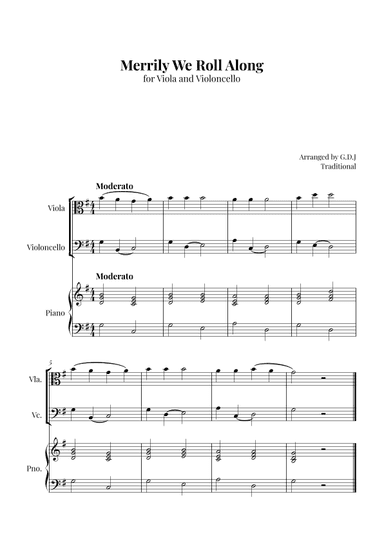 Merrily We Roll Along (arr. GDJ)