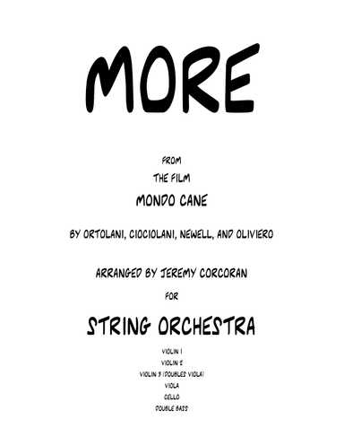 More (ti Guarderò Nel Cuore) (arr. Jeremy Corcoran)