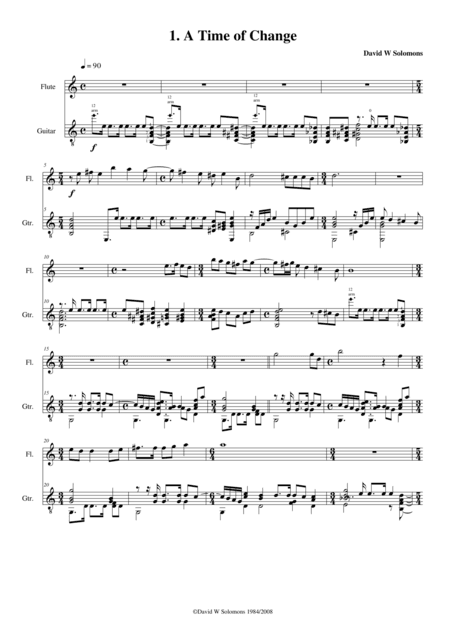 A time of change for flute and classical guitar
