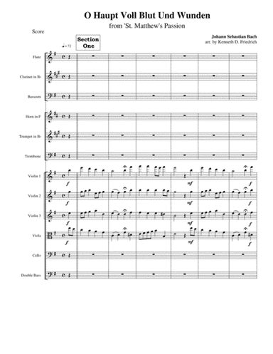 O Haupt Voll Blut Und Wunden (arr. Kenneth D. Friedrich)