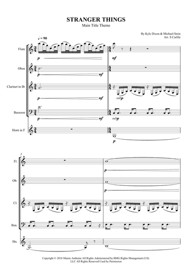 Stranger Things Main Title Theme (arr. SCMusic)