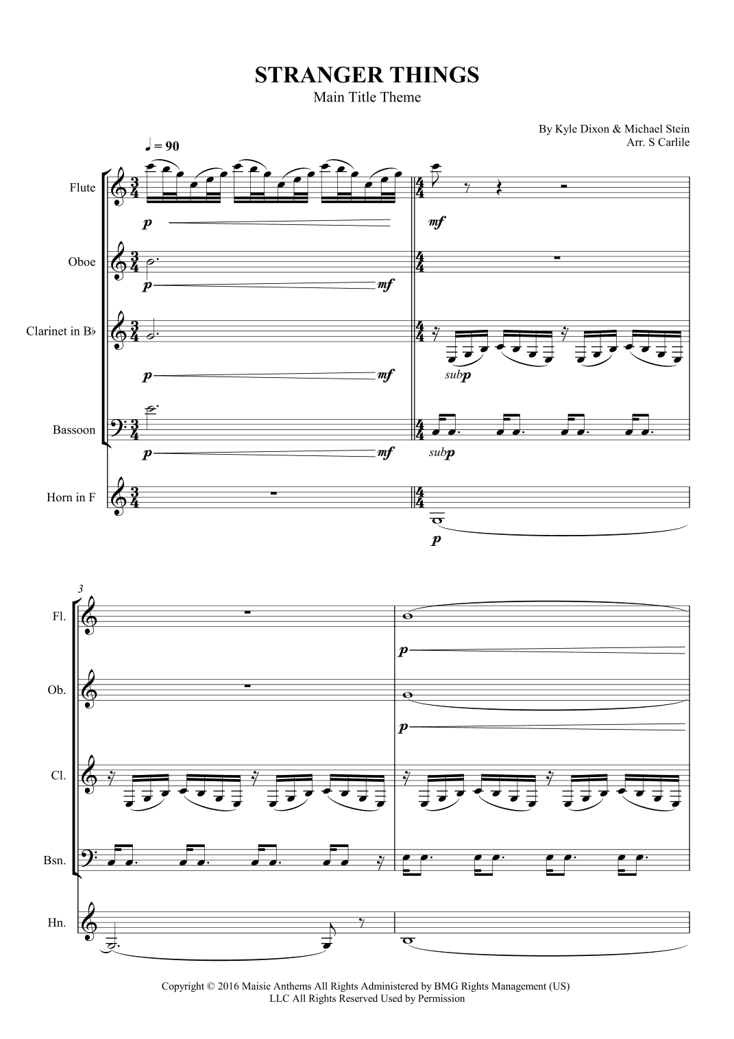 Stranger Things Main Title Theme (arr. SCMusic)