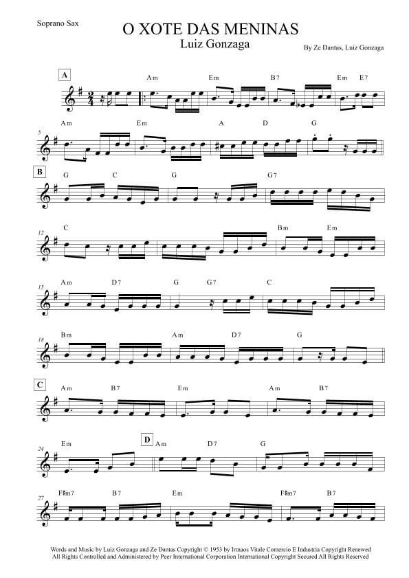 O Xote Das Meninas (arr. Leo Silva)