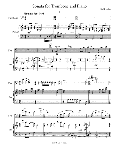 Sonata for Trombone and Piano