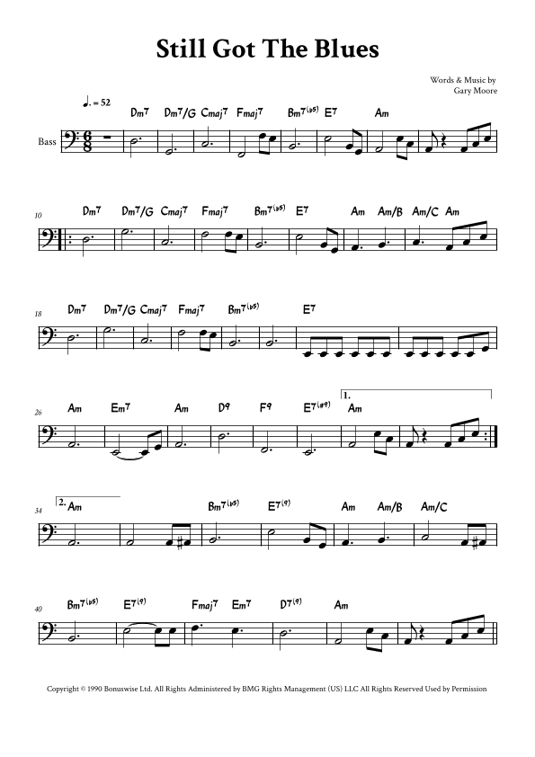 Still Got The Blues (arr. Yuri Noronha)