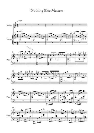 Nothing Else Matters (arr. Hugo Neves)