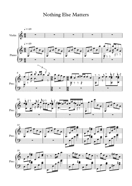 Nothing Else Matters (arr. Hugo Neves)