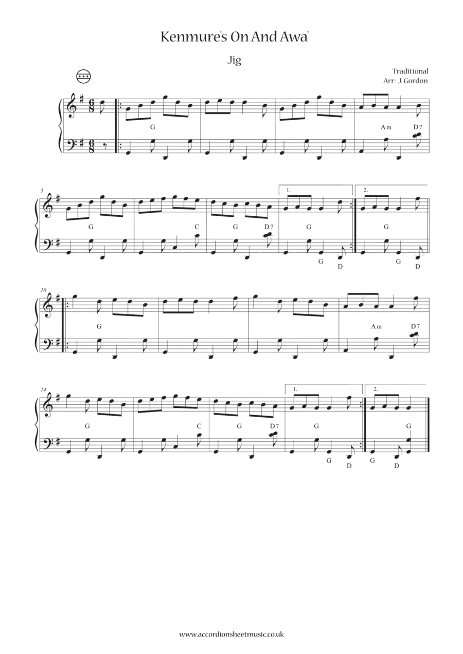 Kenmure's On And Awa' (arr. Julia Gordon)