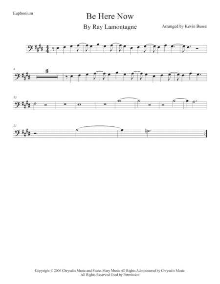 Be Here Now (arr. Kevin Busse)
