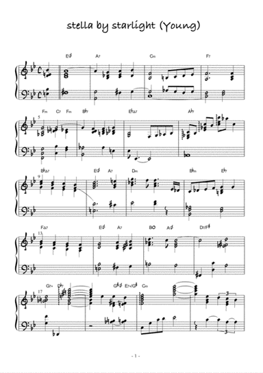 Stella By Starlight (arr. Marcelo Zallio)
